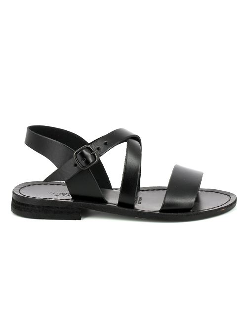sandalo da donna in pelle nera ANTICHI ROMANI | 514Y